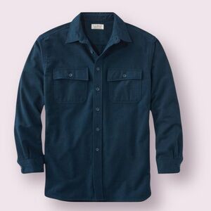 ⭐️ NWT L.L. bean LL Bean Navy Men's Chamois Shirt, Traditional Fit XL reg